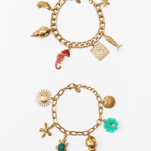 Zara limited edition sea charms bracelet set